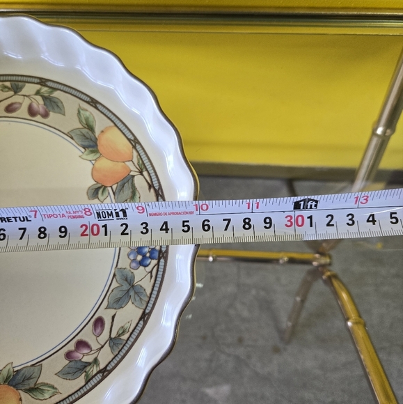 Mikasa Intaglio GardenHarvest 9.5" Tart Round OvenTable Baking Dish CAC29 - Picture 7 of 7